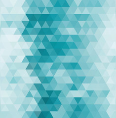 Wall Mural - Abstract Blue Triangle Background, Vector Illustration Contains Transparent Objects