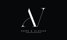 AV ,VA ,A ,V Abstract Letters Logo Monogram