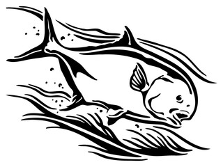 Wall Mural - Permit fish