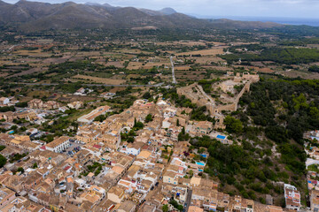 Sticker - the castle and town of Capdepera Mallorca