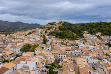 Sticker - the castle and town of Capdepera Mallorca