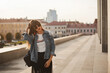 © innarevyako - Fashionably dressed woman on the streets of a European city on the summer day