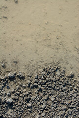 Canvas Print - Vertical shot of stones in the beach during the daytime