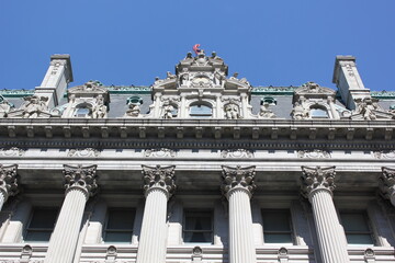 Roman imperial architecture on Manhattan NYC