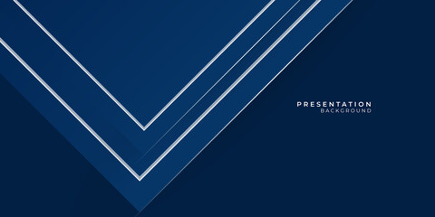 Abstract modern blue background with triangle white lines for business and corporate