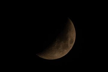 Wall Mural - half moon on night