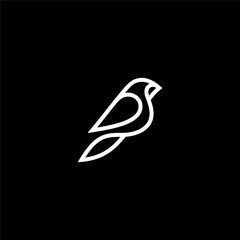 simple bird vector logo