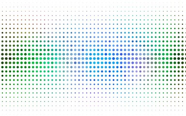Fototapete - Light Multicolor, Rainbow vector template with circles. Beautiful colored illustration with blurred circles in nature style. Pattern for beautiful websites.