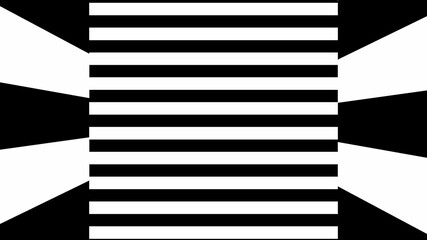 Aufkleber - Black and white stripes. Computer generated abstract background, 3D rendering backdrop