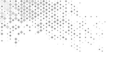 Fototapete - Light Silver, Gray vector pattern with christmas stars. Shining colored illustration with stars. The template can be used as a background.