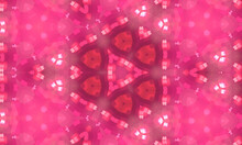 Beautiful Abstract Pink Kaleidoscope Patterned Background