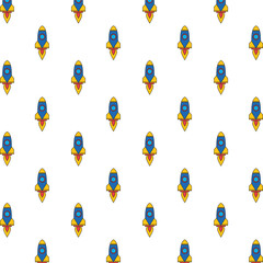 Sticker - rockets launcher startup pattern background