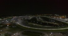 Daytona Beach Florida Aerial V6 Ascending Reveal Shot Of The International Speedway - DJI Inspire 2, X7, 6k - March 2020