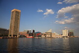 Fototapeta  - View of Baltimore Inner Harbor skyline in Baltimore, Maryland USA