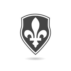 Poster - Fleur-de-lis decorative design with shadow