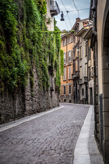 Wall Mural - Beautiful view of the Upper city of Bergamo. Lombardy, Italy