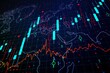© Pixels Hunter - Abstract financial diagram with world map on blue background, banking and accounting concept. 3D Rendering