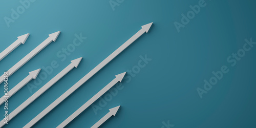 斜め上に上昇する矢印の3dレンダリンググラフィックス Stock Illustration Adobe Stock