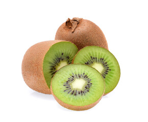 Canvas Print - Kiwi isolated on white background.