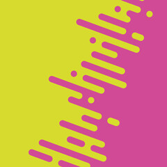 Wall Mural - Seamless vector abstract transition of two colors. Rounded lines blended in. Pink and green contrast