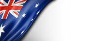 Australian Flag Isolated On White Banner