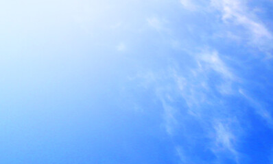 blue sky with beautiful natural white clouds	
