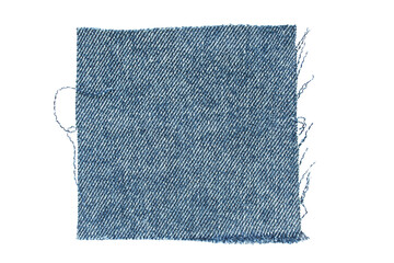 denim patch isolated