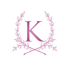 Pink Letter K Garden