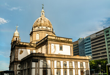 Canvas Print - Candelaria Church in downtown Rio de Janeiro, Brazil