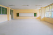 © pramot48 - internal decoration renovate work construction and whiteboard in classroom empty