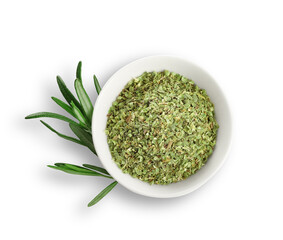 Canvas Print - Dry rosemary herb and fresh rosemary