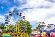 Ferris Wheel At Small Country Fair