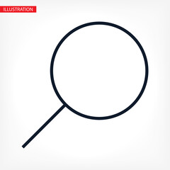 search magnifying glass icon. lorem ipsum Flat Design JPG