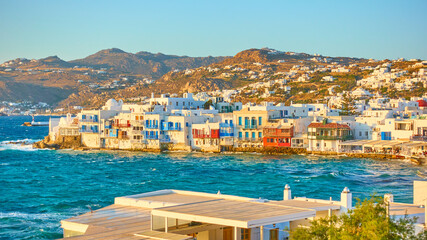 Wall Mural - Mykonos Island at sundown