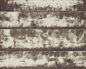 Poster - Wooden, grunge texture design element. Shabby planks background. Four colors on separate layers, easy to edit.