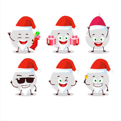 Wall Mural - Santa Claus emoticons with volley ball cartoon character