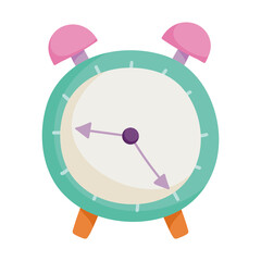 Poster - alarm clock time isolated icon design white background