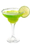 Fototapeta Dziecięca - Green Cocktail with Lime Garnish