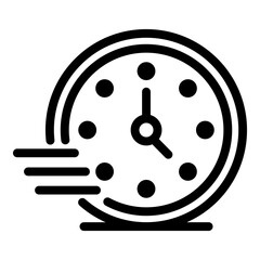Poster - fitness time icon. outline fitness time vector icon for web design isolated on white background