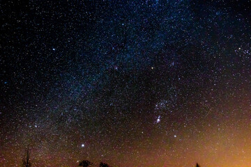 night clear sky full of stars. 