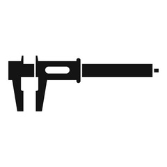 Poster - Caliper icon. Simple illustration of caliper vector icon for web design isolated on white background