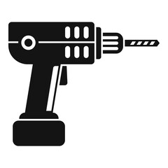 Poster - electric drill icon. simple illustration of electric drill vector icon for web design isolated on wh