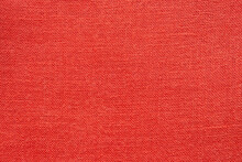 Red Linen Canvas Fabric Texture Background