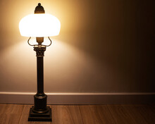 Vintage Lamp In Home With Relaxing Music