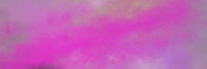 Poster - amazing abstract painting background graphic with medium orchid, pastel purple and neon fuchsia colors and space for text or image. can be used as horizontal background graphic