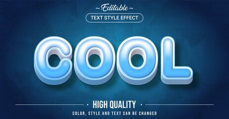 Aufkleber - Editable text style effect - Cool theme style.