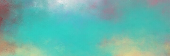 Poster - awesome vintage texture, distressed old textured painted design with medium aqua marine and ash gray colors. background with space for text or image. can be used as horizontal background graphic