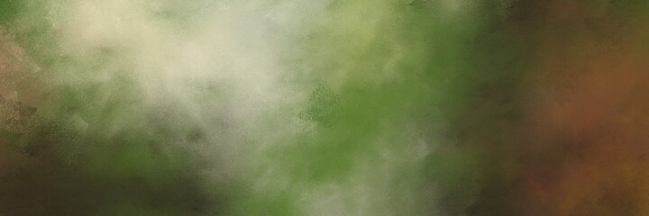 Poster - decorative dark olive green, ash gray and dark sea green colored vintage abstract painted background with space for text or image. can be used as header or banner