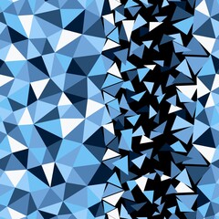 Canvas Print - abstract multicolor sky blue background. vector polygonal design