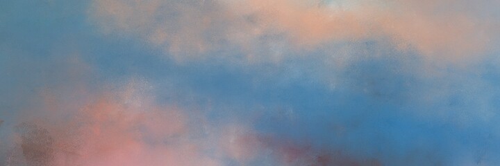 Aufkleber - stunning light slate gray, rosy brown and teal blue colored vintage abstract painted background with space for text or image. can be used as horizontal header or banner orientation